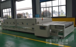 熱烈祝賀北京南火汽車配件有限公司與耐美特集團上海分公司成功簽約1臺汽車內(nèi)飾板紅外線加熱線隧道爐12萬元！